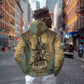 Anubis Zip Hoodie Ancient Egyptian Aged Papyrus, Scales of Justice, and Egyptian Hieroglyph - African Pride