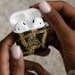 Anubis Ancient Egyptian AirPods Case with Starry Mummy Wrap Pattern, Anubis Warrior Illustration, and Pyramid - African Pride
