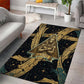 Anubis Ancient Egyptian Area Rug with Starry Mummy Wrap Pattern, Anubis Warrior Illustration, and Pyramid - African Pride
