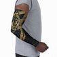 Anubis Ancient Egyptian Arm Sleeves with Starry Mummy Wrap Pattern, Anubis Warrior Illustration, and Pyramid - African Pride