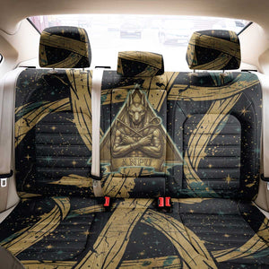 Anubis Ancient Egyptian Back Car Seat Cover with Starry Mummy Wrap Pattern, Anubis Warrior Illustration, and Pyramid - African Pride