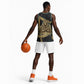 Anubis Ancient Egyptian Basketball Jersey with Starry Mummy Wrap Pattern, Anubis Warrior Illustration, and Pyramid - African Pride