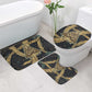 Anubis Ancient Egyptian Bathroom Set with Starry Mummy Wrap Pattern, Anubis Warrior Illustration, and Pyramid - African Pride