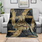 Anubis Ancient Egyptian Blanket with Starry Mummy Wrap Pattern, Anubis Warrior Illustration, and Pyramid - African Pride