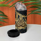 Anubis Ancient Egyptian 4 in 1 Can Cooler Tumbler with Starry Mummy Wrap Pattern, Anubis Warrior Illustration, and Pyramid - African Pride