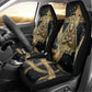 Anubis Ancient Egyptian Car Seat Cover with Starry Mummy Wrap Pattern, Anubis Warrior Illustration, and Pyramid - African Pride
