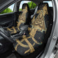 Anubis Ancient Egyptian Car Seat Cover with Starry Mummy Wrap Pattern, Anubis Warrior Illustration, and Pyramid - African Pride