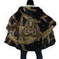 Anubis Ancient Egyptian Cloak with Starry Mummy Wrap Pattern, Anubis Warrior Illustration, and Pyramid - African Pride