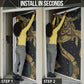 Anubis Ancient Egyptian Door Cover with Starry Mummy Wrap Pattern, Anubis Warrior Illustration, and Pyramid - African Pride