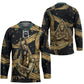 Anubis Ancient Egyptian Hockey Jersey with Starry Mummy Wrap Pattern, Anubis Warrior Illustration, and Pyramid - African Pride