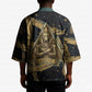 Anubis Ancient Egyptian Kimono with Starry Mummy Wrap Pattern, Anubis Warrior Illustration, and Pyramid - African Pride