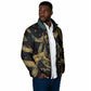 Anubis Ancient Egyptian Padded Jacket with Starry Mummy Wrap Pattern, Anubis Warrior Illustration, and Pyramid - African Pride