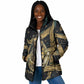 Anubis Ancient Egyptian Padded Jacket with Starry Mummy Wrap Pattern, Anubis Warrior Illustration, and Pyramid - African Pride