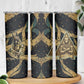 Anubis Ancient Egyptian Skinny Tumbler with Starry Mummy Wrap Pattern, Anubis Warrior Illustration, and Pyramid - African Pride