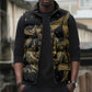 Anubis Ancient Egyptian Sleeveless Puffer Jacket with Starry Mummy Wrap Pattern, Anubis Warrior Illustration, and Pyramid - African Pride