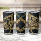 Anubis Ancient Egyptian Tumbler Cup with Starry Mummy Wrap Pattern, Anubis Warrior Illustration, and Pyramid - African Pride