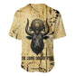 Apis Baseball Jersey Ancient Egyptian Papyrus Map, Egyptian Crown Bull Illustration - African Pride