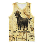Apis Basketball Jersey Ancient Egyptian Papyrus Map, Egyptian Crown Bull Illustration - African Pride