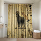 Apis Bathroom Set Ancient Egyptian Papyrus Map, Egyptian Crown Bull Illustration - African Pride