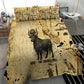 Apis Bedding Set Ancient Egyptian Papyrus Map, Egyptian Crown Bull Illustration - African Pride