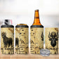 Apis 4 in 1 Can Cooler Tumbler Ancient Egyptian Papyrus Map, Egyptian Crown Bull Illustration - African Pride