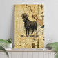 Apis Canvas Wall Art Ancient Egyptian Papyrus Map, Egyptian Crown Bull Illustration - African Pride