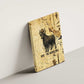 Apis Canvas Wall Art Ancient Egyptian Papyrus Map, Egyptian Crown Bull Illustration - African Pride