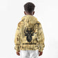 Apis Kid Hoodie Ancient Egyptian Papyrus Map, Egyptian Crown Bull Illustration - African Pride