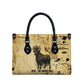 Apis Leather Bag Ancient Egyptian Papyrus Map, Egyptian Crown Bull Illustration - African Pride