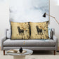 Apis Pillow Cover Ancient Egyptian Papyrus Map, Egyptian Crown Bull Illustration - African Pride