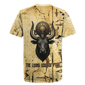 Apis Rugby Jersey Ancient Egyptian Papyrus Map, Egyptian Crown Bull Illustration - African Pride