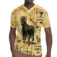 Apis Rugby Jersey Ancient Egyptian Papyrus Map, Egyptian Crown Bull Illustration - African Pride