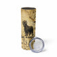 Apis Skinny Tumbler Ancient Egyptian Papyrus Map, Egyptian Crown Bull Illustration - African Pride