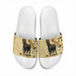 Apis Slide Sandals Ancient Egyptian Papyrus Map, Egyptian Crown Bull Illustration - African Pride