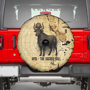 Apis Spare Tire Cover Ancient Egyptian Papyrus Map, Egyptian Crown Bull Illustration - African Pride