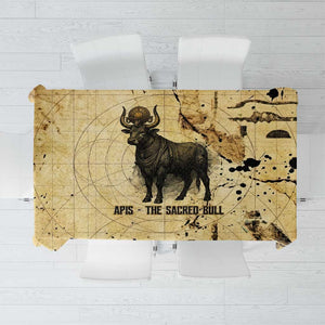 Apis Tablecloth Ancient Egyptian Papyrus Map, Egyptian Crown Bull Illustration - African Pride
