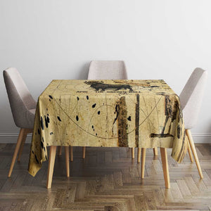 Apis Tablecloth Ancient Egyptian Papyrus Map, Egyptian Crown Bull Illustration - African Pride
