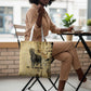 Apis Tote Bag Ancient Egyptian Papyrus Map, Egyptian Crown Bull Illustration - African Pride
