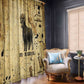 Apis Window Curtain Ancient Egyptian Papyrus Map, Egyptian Crown Bull Illustration - African Pride