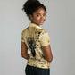 Apis Women Polo Shirt Ancient Egyptian Papyrus Map, Egyptian Crown Bull Illustration - African Pride