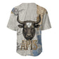 Apis Ancient Egyptian Baseball Jersey with Beige-Gray Hieroglyphic, Ornate Bull Head, and Gold-Blue Typography - African Pride