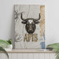 Apis Ancient Egyptian Canvas Wall Art with Beige-Gray Hieroglyphic, Ornate Bull Head, and Gold-Blue Typography - African Pride