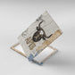 Apis Ancient Egyptian Canvas Wall Art with Beige-Gray Hieroglyphic, Ornate Bull Head, and Gold-Blue Typography - African Pride