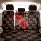 Uganda Back Car Seat Cover - Hibiscus Flower Pattern and The Pearl of Africa Text