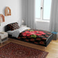 Uganda Bedding Set - Hibiscus Flower Pattern and The Pearl of Africa Text