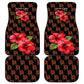 Uganda Car Mats - Hibiscus Flower Pattern and The Pearl of Africa Text