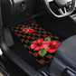 Uganda Car Mats - Hibiscus Flower Pattern and The Pearl of Africa Text