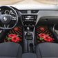 Uganda Car Mats - Hibiscus Flower Pattern and The Pearl of Africa Text