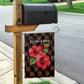 Uganda Garden Flag - Hibiscus Flower Pattern and The Pearl of Africa Text