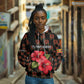 Uganda Hoodie - Hibiscus Flower Pattern and The Pearl of Africa Text